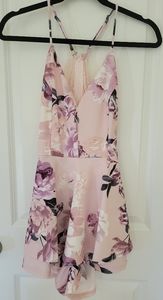 Windsor pink floral romper